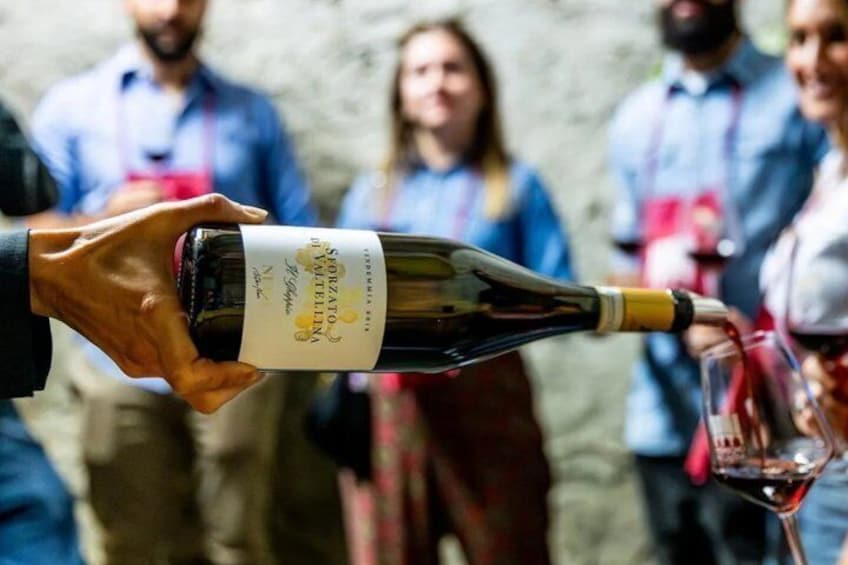 Wine tasting with visit to the winery in Valtellina in Chiuro 1