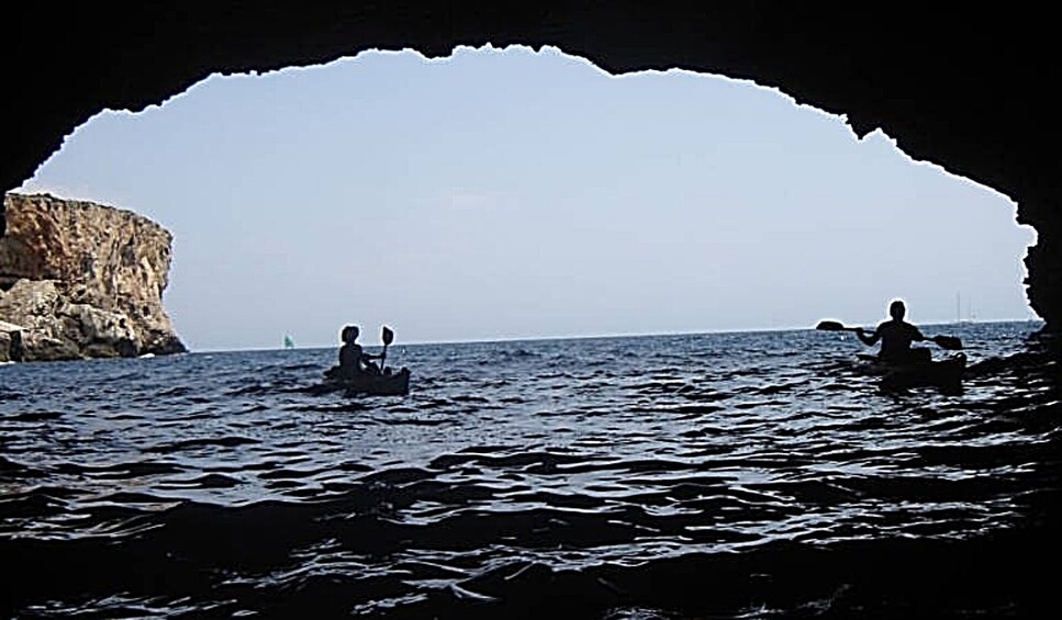 Cave Kayaking & Snorkeling tour in Marine Reserve of Menorca