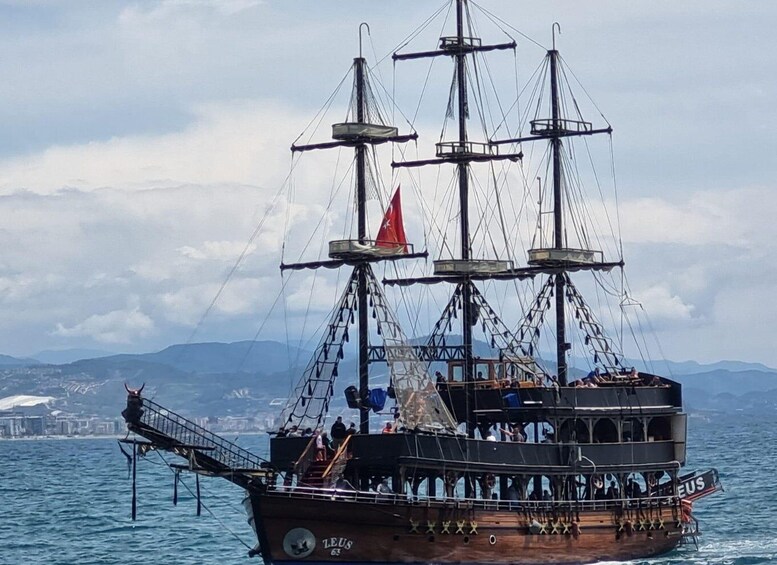 Picture 1 for Activity Alanya: Pirate Boat w/ Drinks, lunch and Transfer Options 3