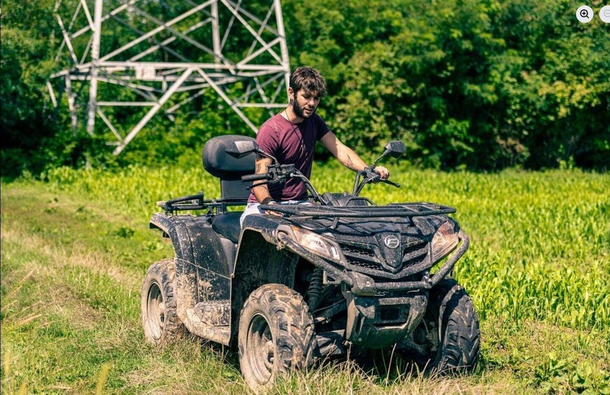 Picture 2 for Activity Brianza: Interactive guided quad bike tour featuring games, nature, and birds of prey 4