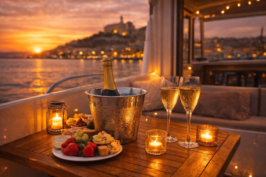 Picture 1 for Activity Cagliari: Private Sunset Aperitif by Boat (Exclusive Experience) 4