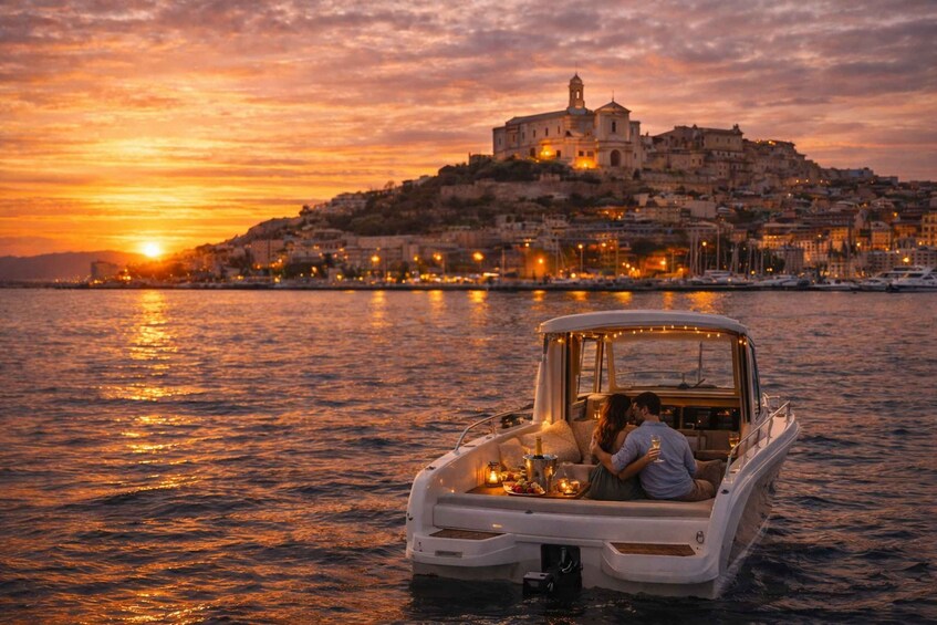 Picture 2 for Activity Cagliari: Private Sunset Aperitif by Boat (Exclusive Experience) 5