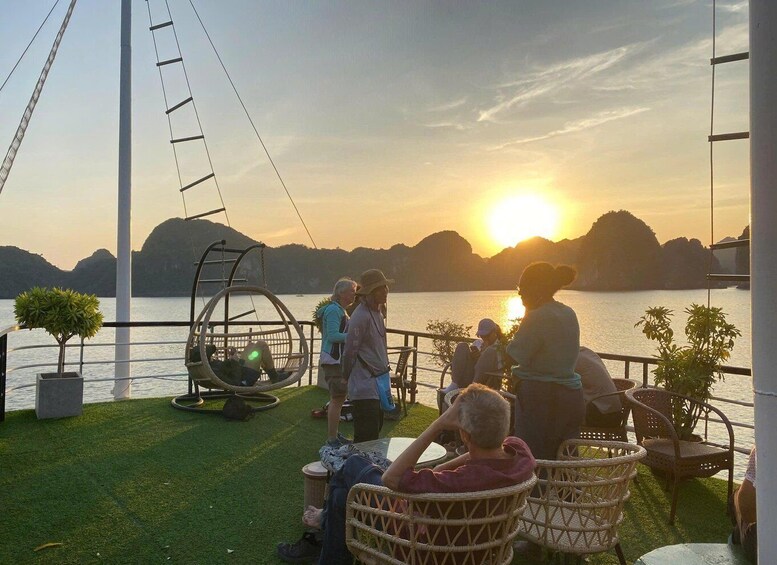 Picture 2 for Activity Cat Ba Island: Viet Hai Village & Lan Ha Bay Sunset Tour 4