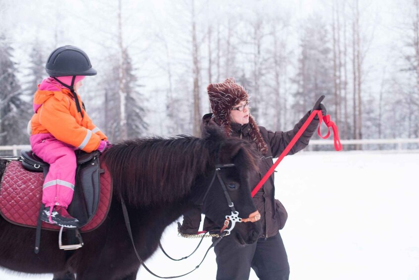 Picture 1 for Activity Ruka-Kuusamo: Family Horseback Riding Tour, 1h 3