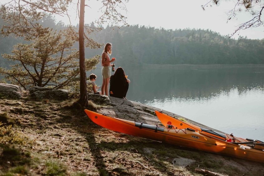 Picture 5 for Activity Stockholm: Private Archipelago Kayak Tours with Fika & Lunch 2