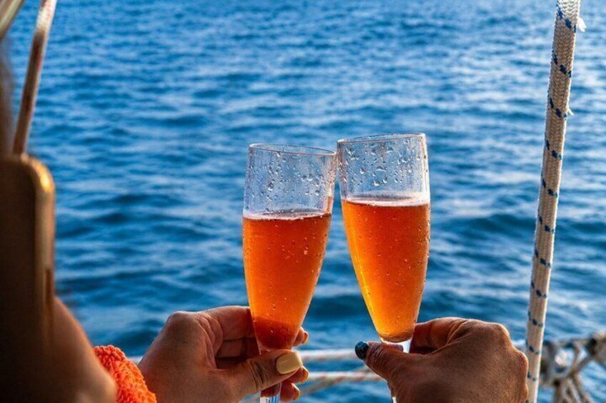 Rhodes Private Luxury Deluxe Sunset Dinner Coctails Champagne 4