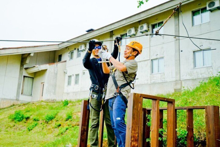 Nagano Mountains Zipline Adventure and Shibu Onsen Experience 5