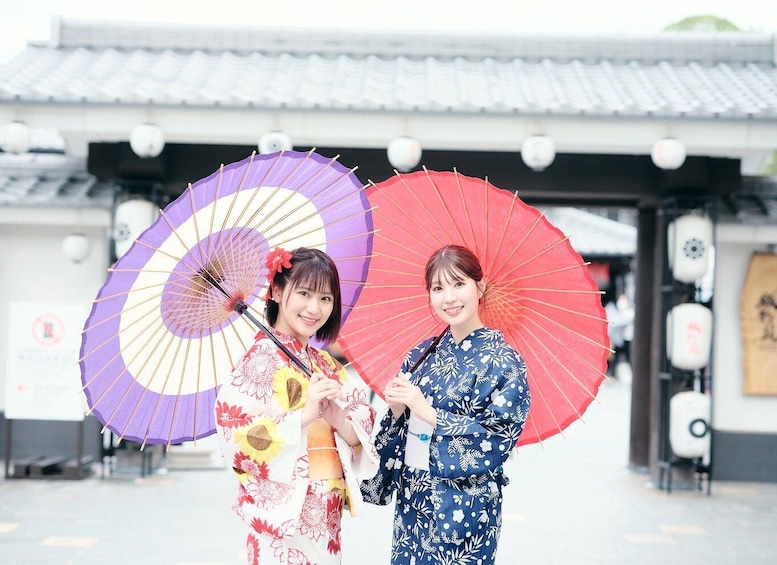 Kumamoto: 【jyousaien】Kimonorental with photoshoot 1
