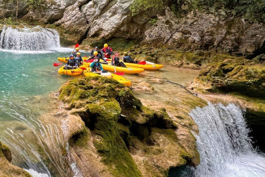 Picture 18 for Activity Mrežnica Kayak Tour: Waterfalls, Cliff Jumps & Local Guides 2