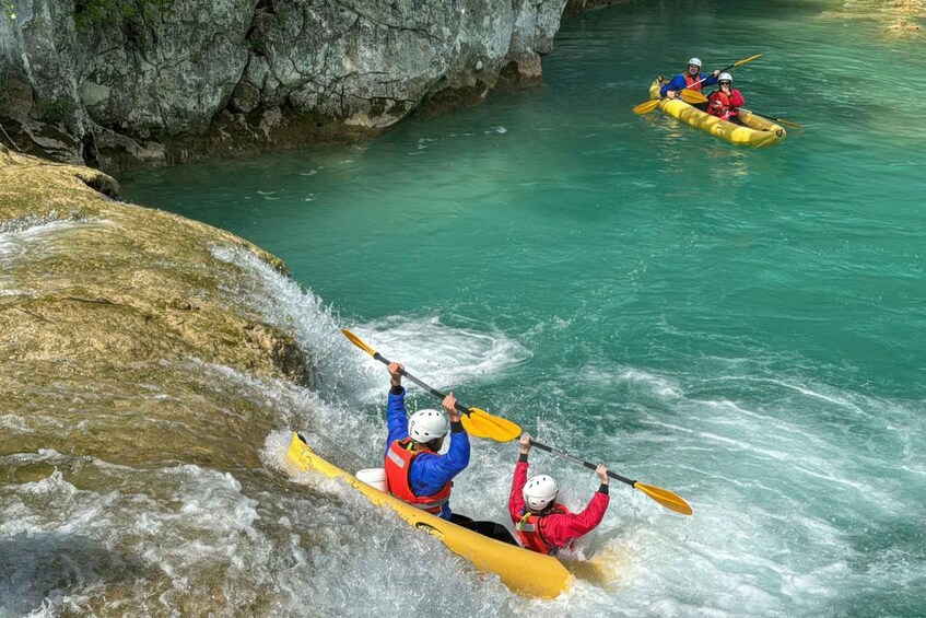 Picture 9 for Activity Mrežnica Kayak Tour: Waterfalls, Cliff Jumps & Local Guides 3