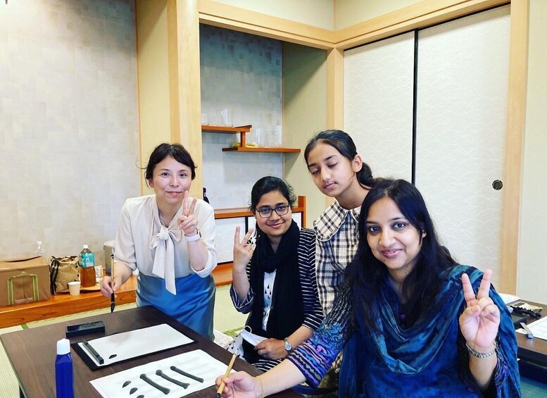 Japanese Calligraphy and Karate Experience in Kagoshima 1