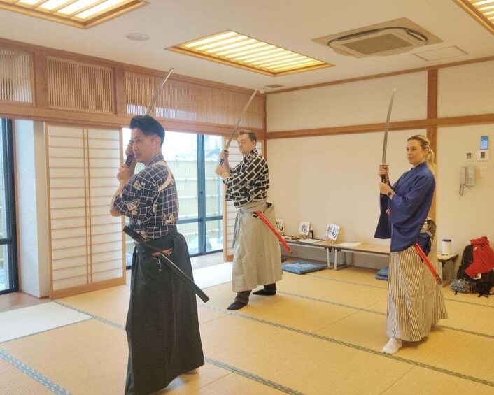 Tokyo Samurai Sword & Calligraphy Experience with Kimono 1