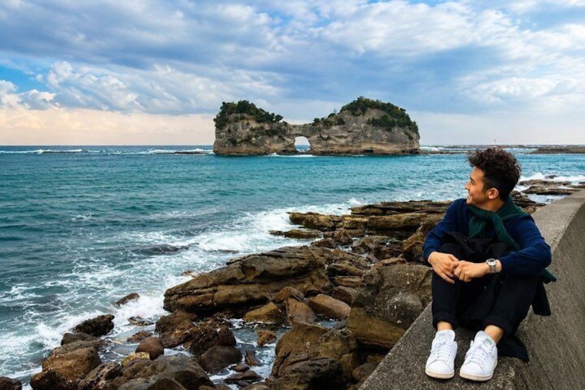 Osaka/Kyoto: Shirahama Cliffs, Beach and Sunset Private Tour 1
