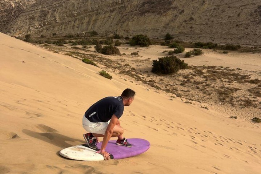 Ocean Dunes Sandboarding, Waterfall and Sea Cave Tea Experience 1
