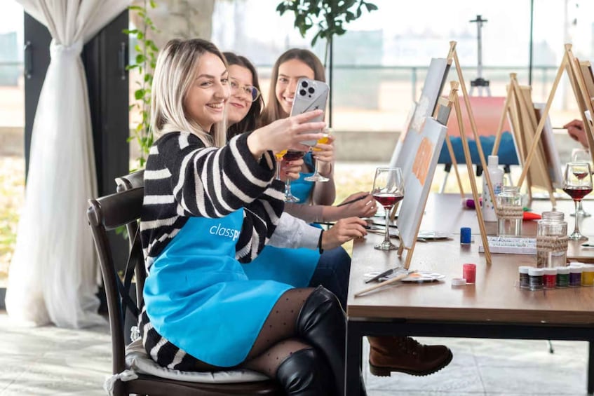 Picture 3 for Activity Portland: Mystery Paint & Sip Night at a Trendy Brewery 2