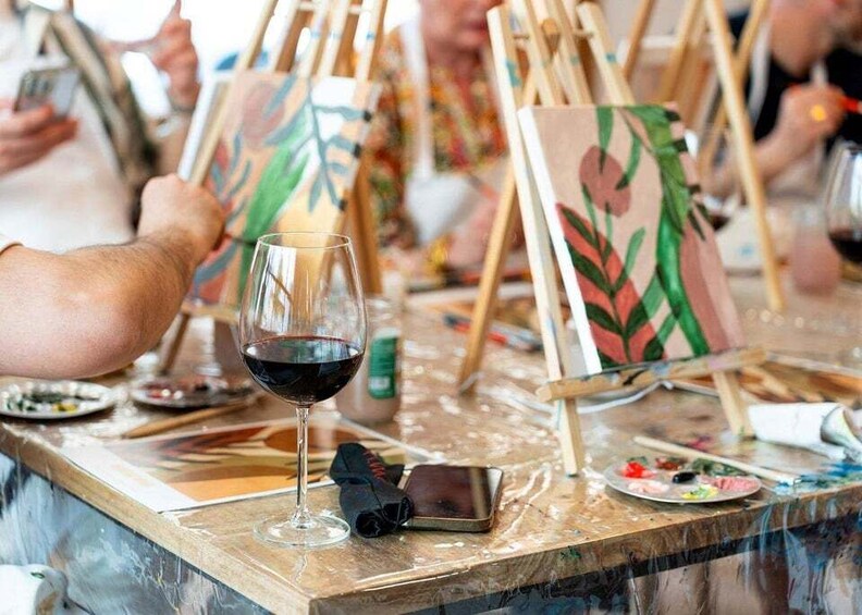 Picture 8 for Activity Boise: Mystery Paint & Sip Night at a Trendy Brewery 5