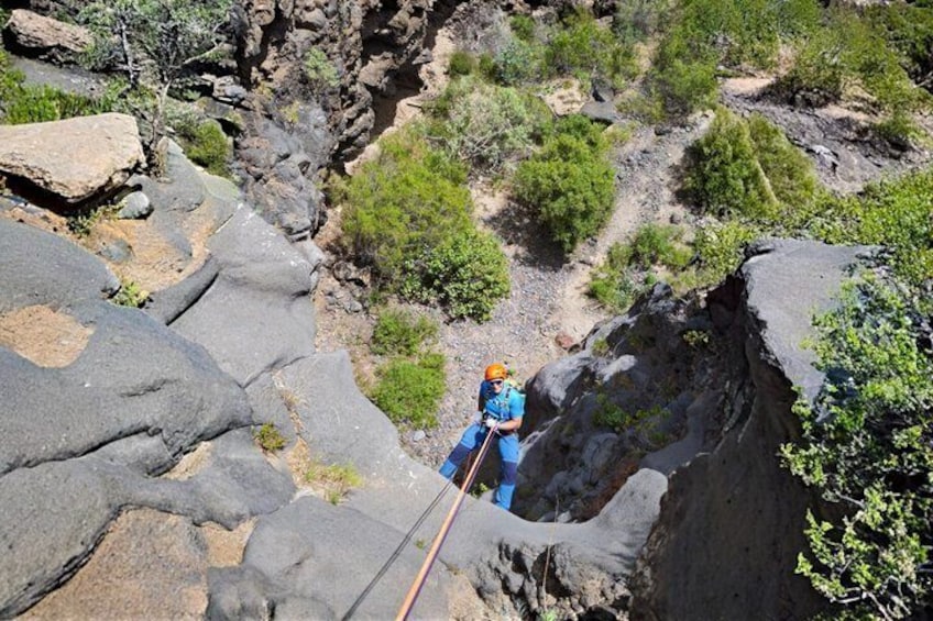 Abseiling Adventure in Volcanic Ravine in Tenerife for Beginners 4