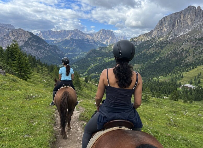 Dolomites Scenic Horseback Ride in the Fassa Valley & Photos 1
