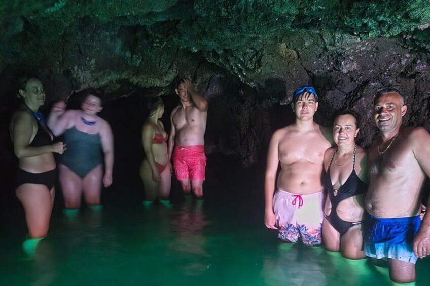 Ischia The Green Cave with Miramar the Transparent boat 2