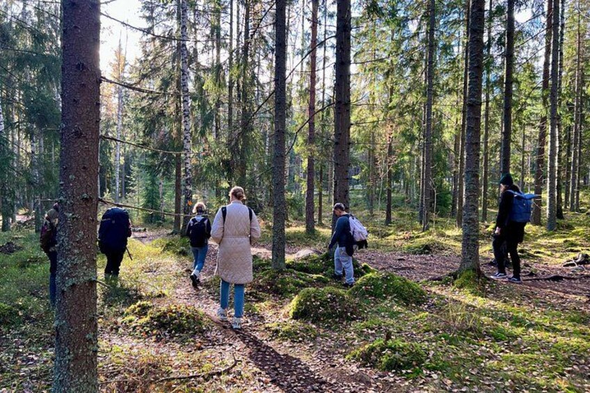 National Park Hike & Finnish Smoke Sauna Experience with Campfire Lunch 2