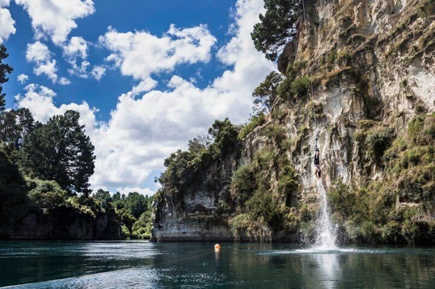 Taupo Bungy Jump New Zealand Water Touch 2