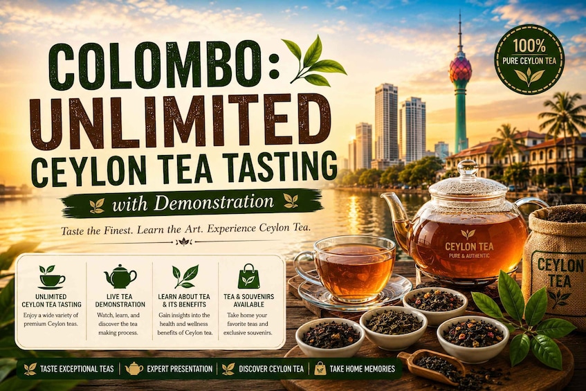 Colombo: Unlimited Ceylon Tea Tasting with Demonstration 1