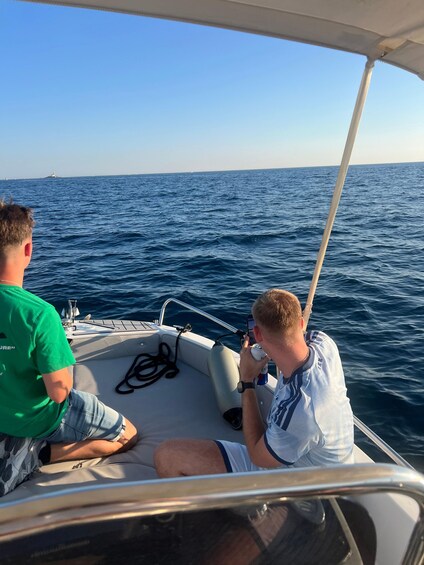Picture 11 for Activity Rovinj: Sunset Dolphin Watching Boat Tour with Drinks 2