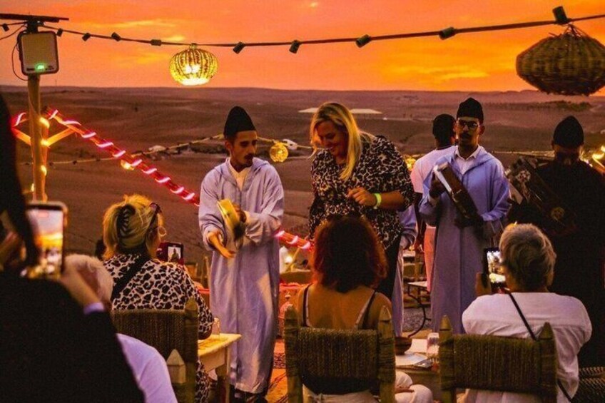 Marrakech Sunset Dinner Under the Stars in Agafay Desert 1