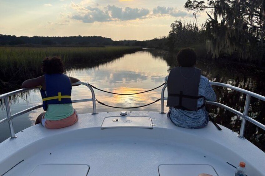 Private Morning Wildlife Boat Cruise In Remote Tidal Salt Marsh 2