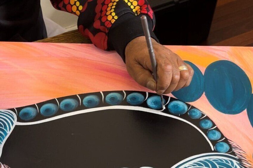 Aboriginal Art Workshop Paint Your Own Boomerang or Clapsticks 1