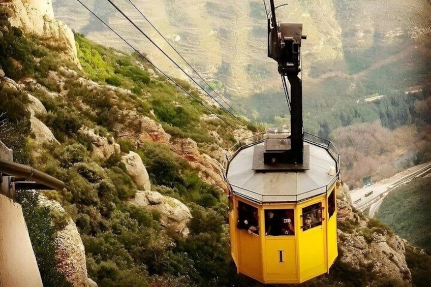 Montserrat Cable Car Ticket with Panoramic Mountain Views 1