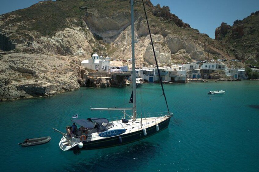 Blue Lagoon and Polyaigos Sailing Cruise with Greek Meze Drinks 1