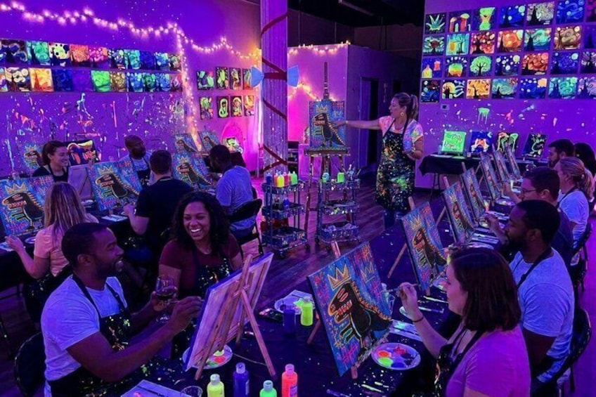 NEON Sip and Paint Experience 1