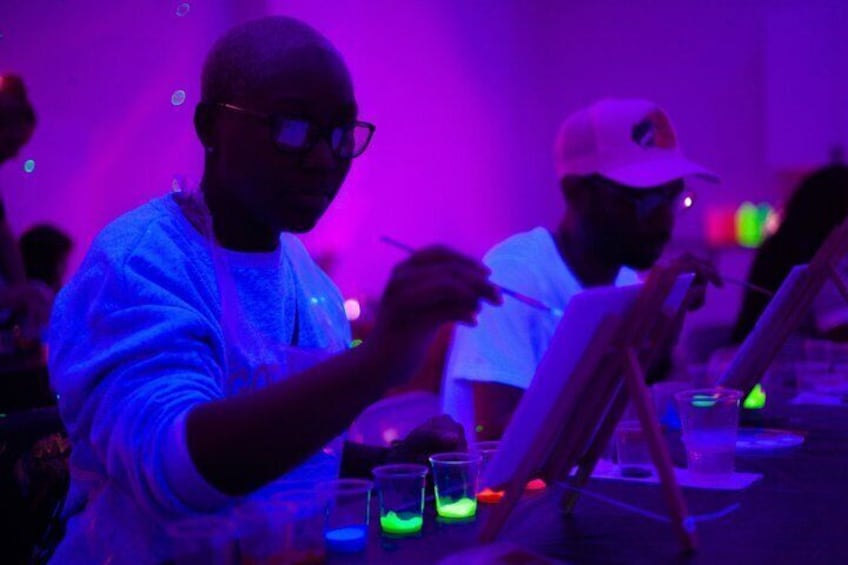 NEON Sip and Paint Experience 3