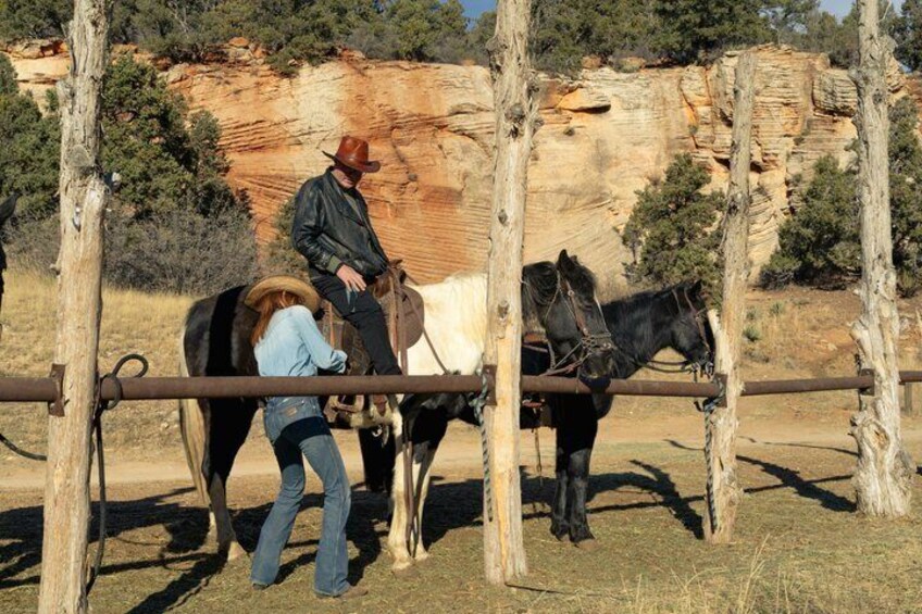 Guided Mustang Mountain Ride near Zion National Park 2