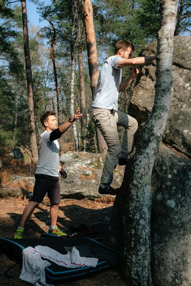 Climbing outing in Fontainebleau with family or a group of friends 1
