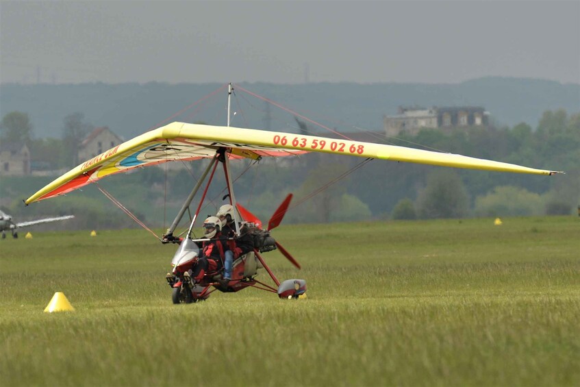 Meaux: Air baptism in a powered ULM near Paris 1