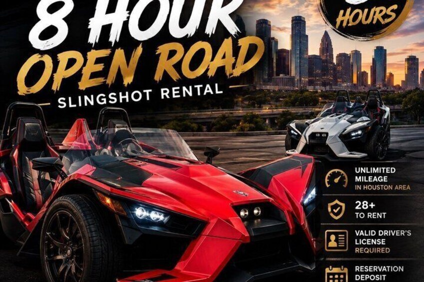 A red sports car with a city skyline in the background. 1