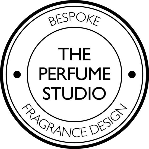 A circular logo with the text 'Bespoke The Perfume Studio' and 'Fragrance Design' around the edge. 5