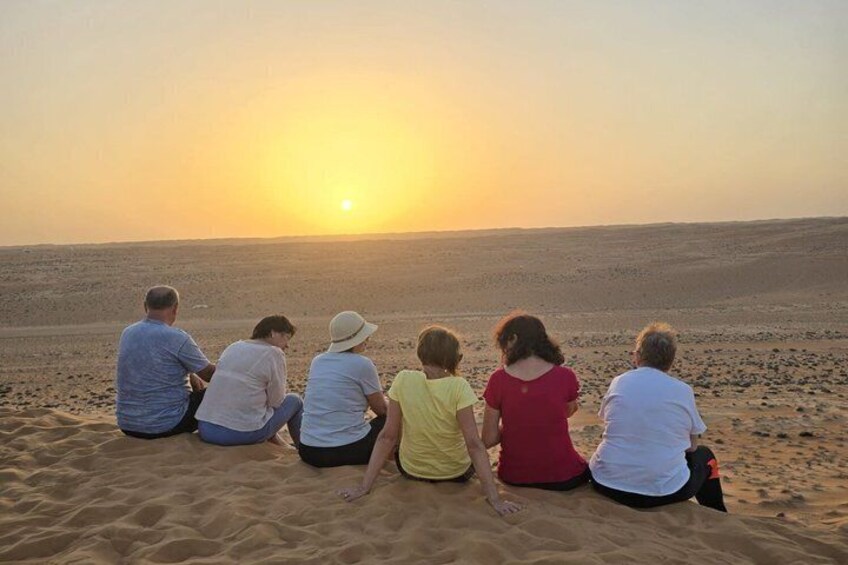 Wadi Bani Khalid and Wahiba Sand Desert with Sunset 1