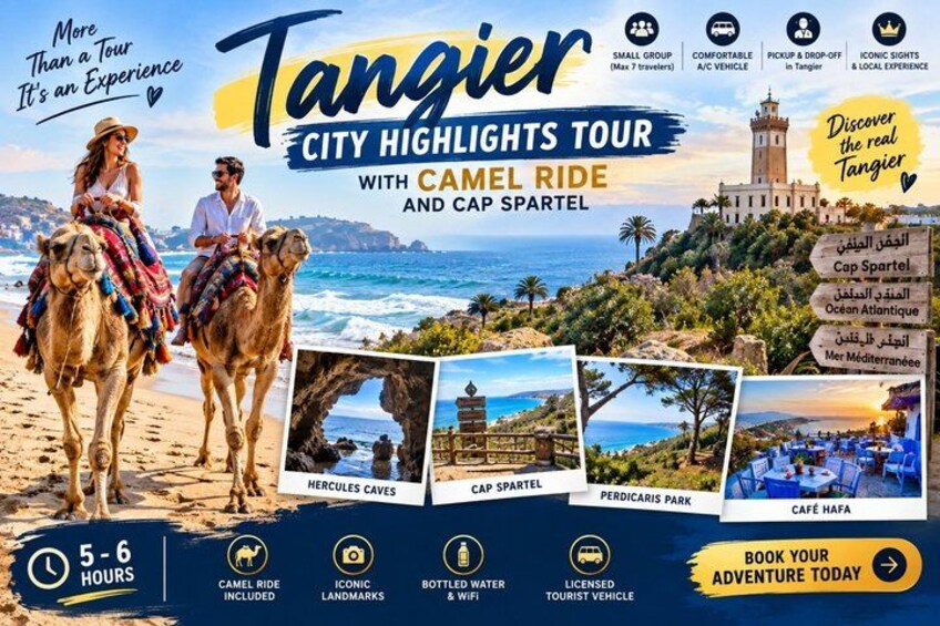 A Tangier City Highlights Tour with camel ride and Cap Spartel. 1