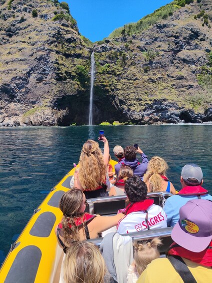 Picture 5 for Activity São Jorge: Island Tour by Boat (with waterfalls, caves and fajãs) 5