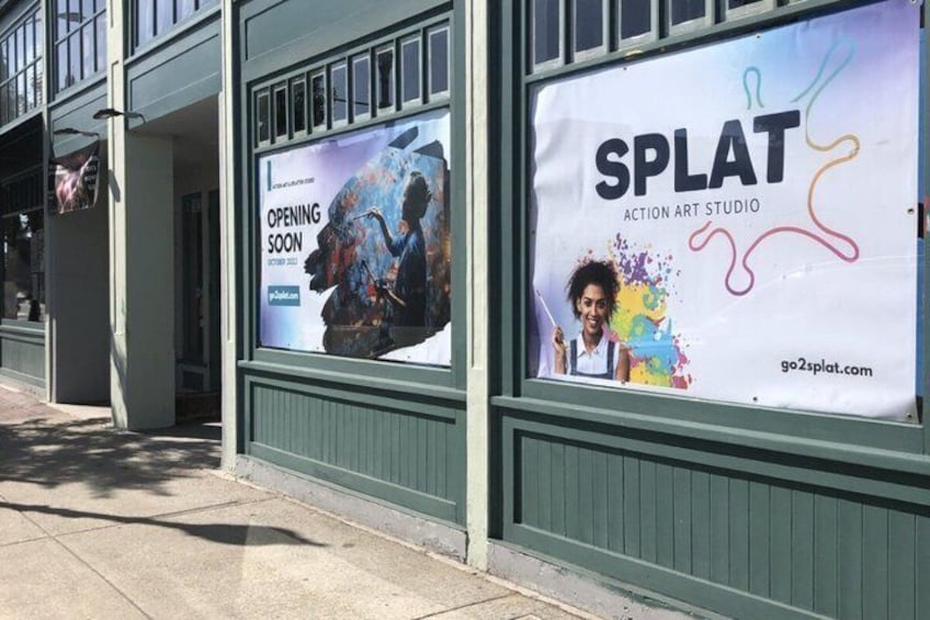 60min Duo Splatter Paint Experience in LA Large Shared Canvas 2