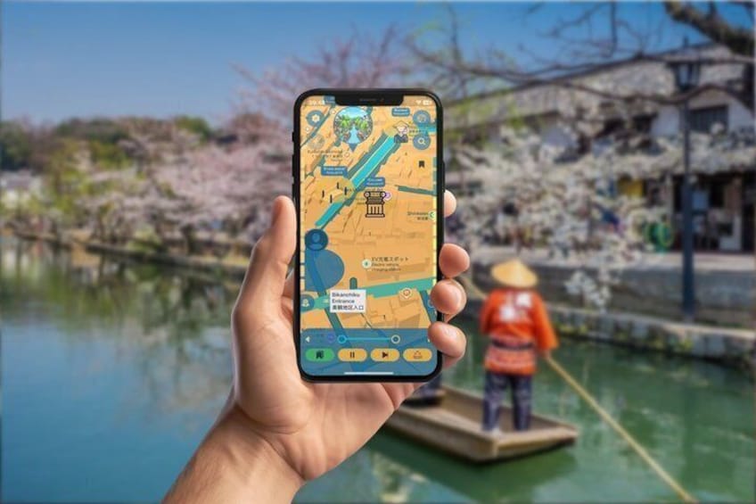 Edo Kurashiki GPS App Walking Tour Mobile Game 1
