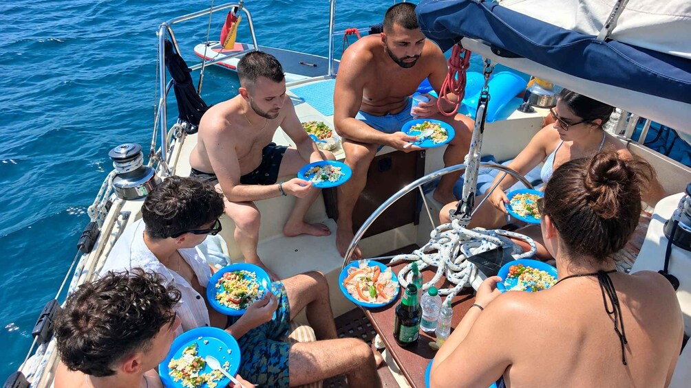 Picture 7 for Activity San Teodoro: Small-group sailing tour with swimming stops & Sardinian snacks 5