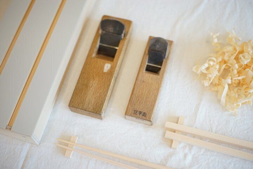 Magome-juku Kiso Hinoki Chopstick Making Experience 2