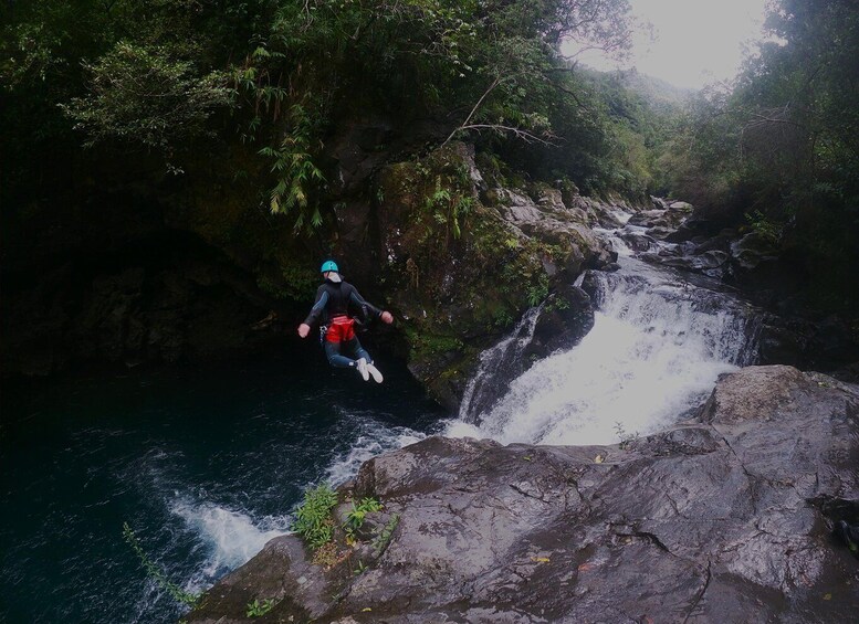 Petit Galet in the Langevin River: Canyoning in Reunion 1
