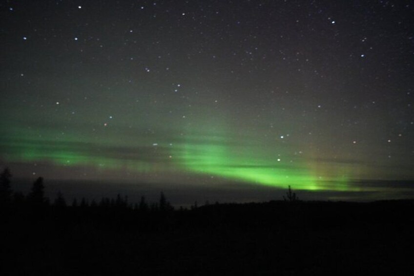 A night sky with stars and the aurora borealis. 2