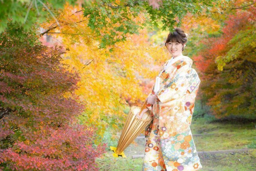 Kimono Rental and Dressing Experience in Fujiyoshida 4