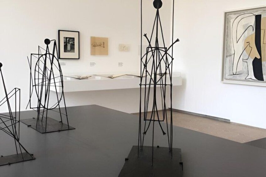 Abstract sculptures in an art gallery. 5